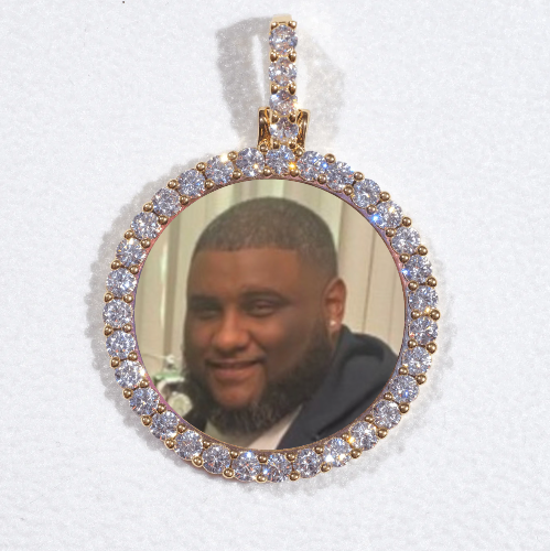 3D CIRCLE CUSTOM PICTURE PENDANT SMALL SIZE