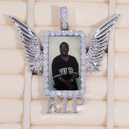 RIP WING 3D CUSTOM PICTURE PENDANT