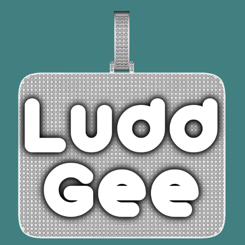 CUSTOM LETTER NECKLACE 3D BIG SQUARE