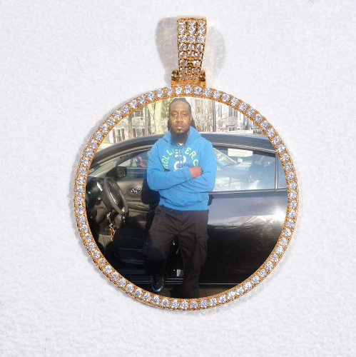 MEDIUM 3D CIRCLE CUSTOM PICTURE PENDANT