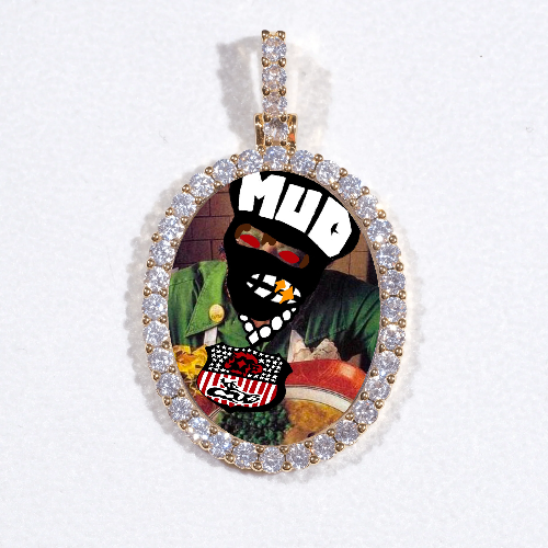 3D Oval Custom Picture Pendant