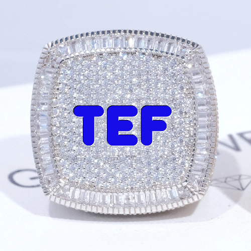 CUSTOM LETTER 3D ICED RING