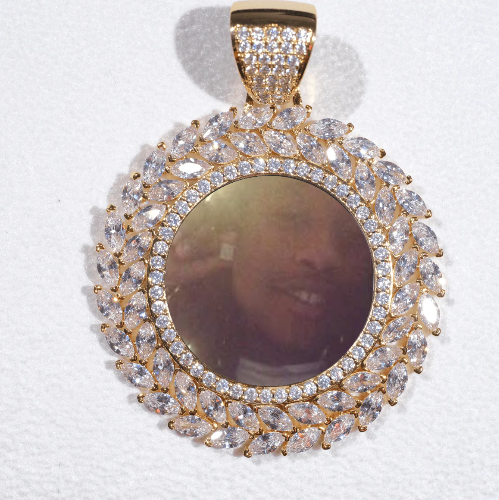 Large 3D Wheat Ear Custom Picture Pendant
