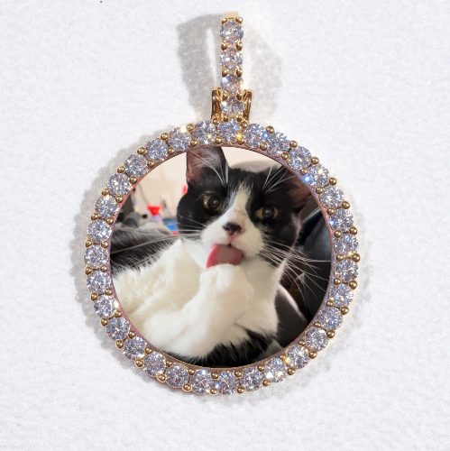 3D CIRCLE CUSTOM PICTURE PENDANT SMALL SIZE