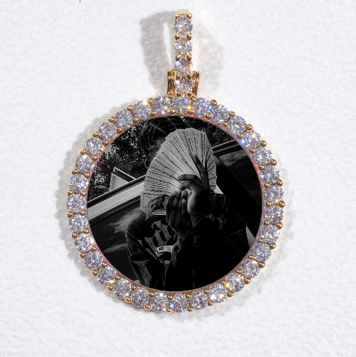 3D CIRCLE CUSTOM PICTURE PENDANT SMALL SIZE