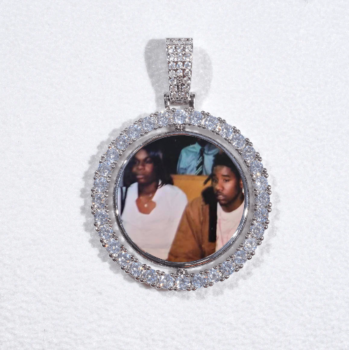 3D Spinning 2-Faced Custom Picture Pendant