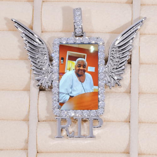 RIP WING 3D CUSTOM PICTURE PENDANT