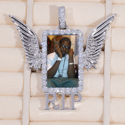RIP WING 3D CUSTOM PICTURE PENDANT