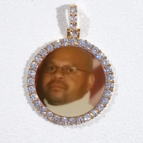 3D CIRCLE CUSTOM PICTURE PENDANT SMALL SIZE