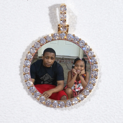 3D CIRCLE CUSTOM PICTURE PENDANT SMALL SIZE