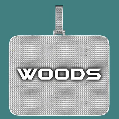 CUSTOM LETTER NECKLACE 3D BIG SQUARE