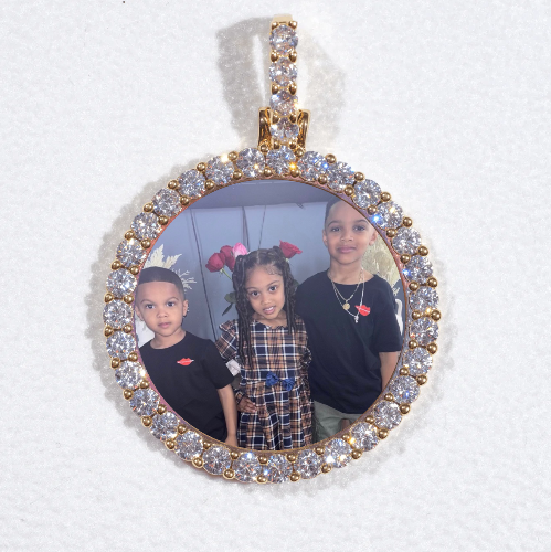 3D CIRCLE CUSTOM PICTURE PENDANT SMALL SIZE