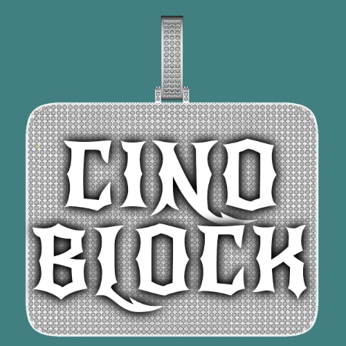 CUSTOM LETTER NECKLACE 3D BIG SQUARE