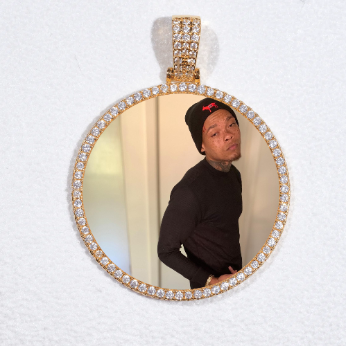 MEDIUM 3D CIRCLE CUSTOM PICTURE PENDANT