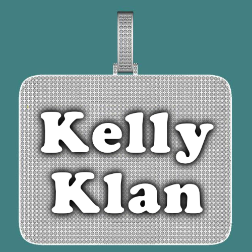CUSTOM LETTER NECKLACE 3D BIG SQUARE