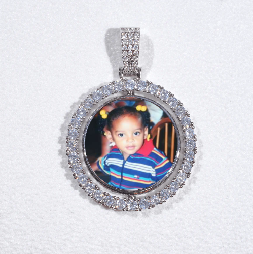 3D Spinning 2-Faced Custom Picture Pendant