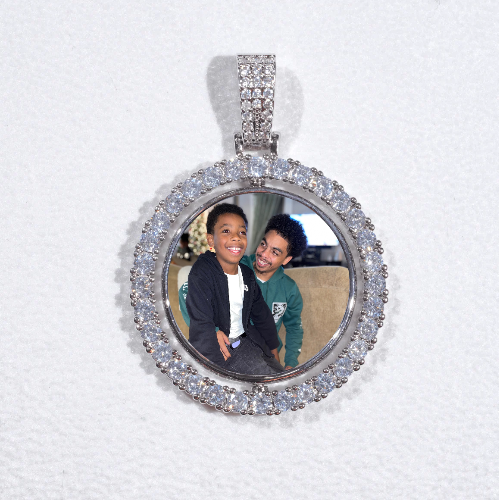 3D Spinning 2-Faced Custom Picture Pendant