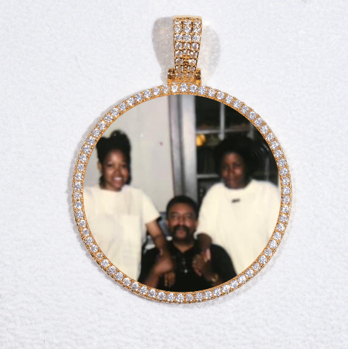 MEDIUM 3D CIRCLE CUSTOM PICTURE PENDANT
