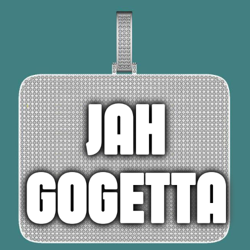 CUSTOM LETTER NECKLACE 3D BIG SQUARE
