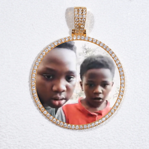 MEDIUM 3D CIRCLE CUSTOM PICTURE PENDANT