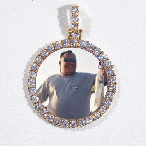 3D CIRCLE CUSTOM PICTURE PENDANT SMALL SIZE