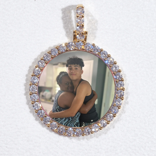 3D CIRCLE CUSTOM PICTURE PENDANT SMALL SIZE