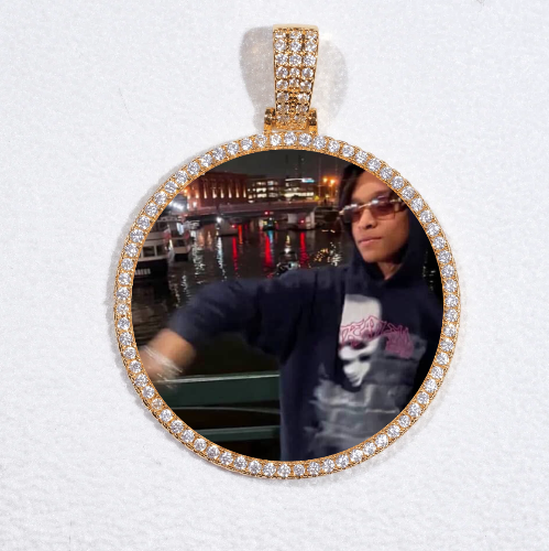 MEDIUM 3D CIRCLE CUSTOM PICTURE PENDANT