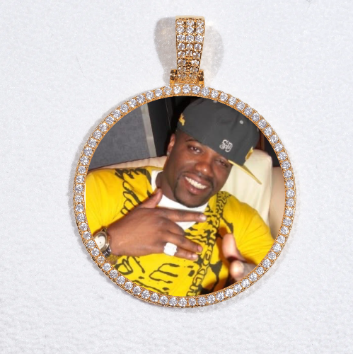 MEDIUM 3D CIRCLE CUSTOM PICTURE PENDANT