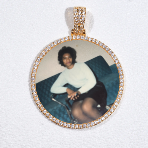 MEDIUM 3D CIRCLE CUSTOM PICTURE PENDANT