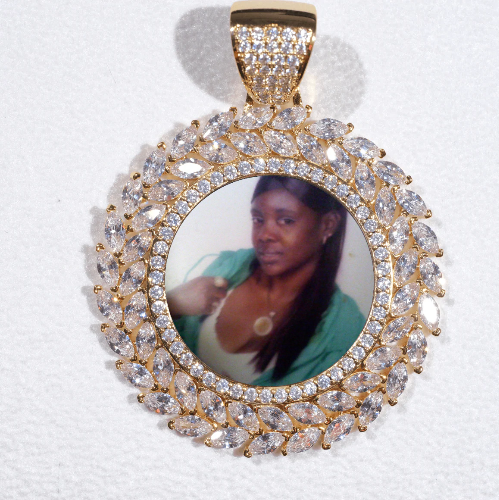 Large 3D Wheat Ear Custom Picture Pendant