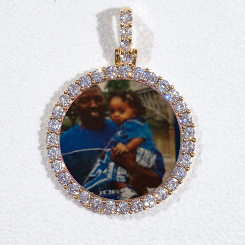 3D CIRCLE CUSTOM PICTURE PENDANT SMALL SIZE