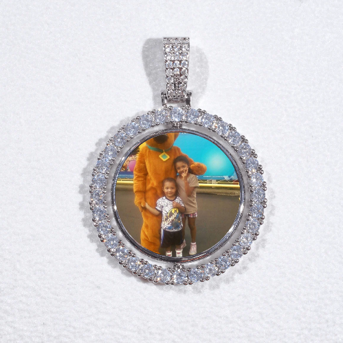 3D Spinning 2-Faced Custom Picture Pendant