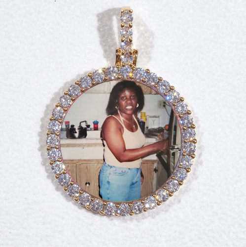 3D CIRCLE CUSTOM PICTURE PENDANT SMALL SIZE