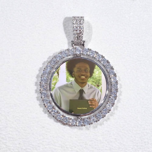 3D Spinning 2-Faced Custom Picture Pendant