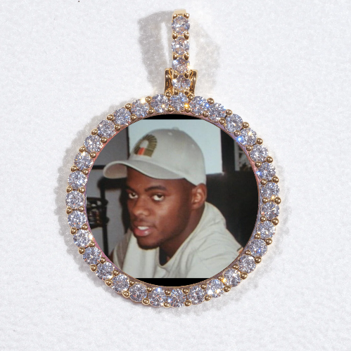 3D CIRCLE CUSTOM PICTURE PENDANT SMALL SIZE