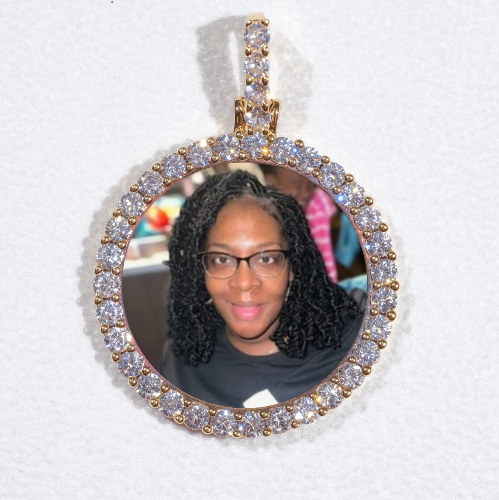 3D CIRCLE CUSTOM PICTURE PENDANT SMALL SIZE