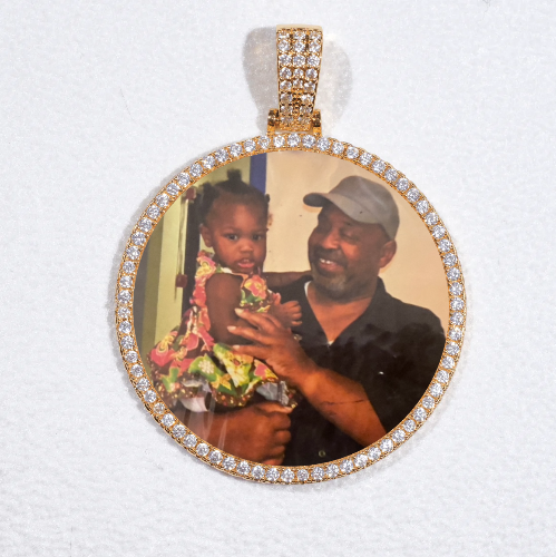 MEDIUM 3D CIRCLE CUSTOM PICTURE PENDANT