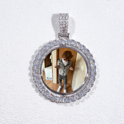 3D Spinning 2-Faced Custom Picture Pendant