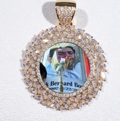 Large 3D Wheat Ear Custom Picture Pendant