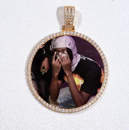 MEDIUM 3D CIRCLE CUSTOM PICTURE PENDANT