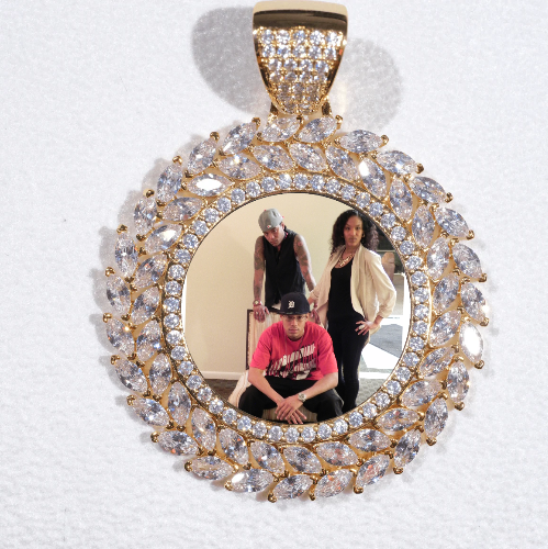 Large 3D Wheat Ear Custom Picture Pendant