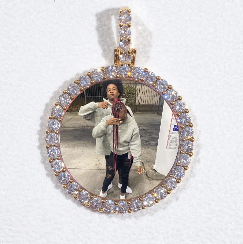 3D CIRCLE CUSTOM PICTURE PENDANT SMALL SIZE