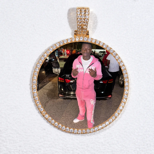 MEDIUM 3D CIRCLE CUSTOM PICTURE PENDANT