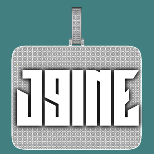 CUSTOM LETTER NECKLACE 3D BIG SQUARE