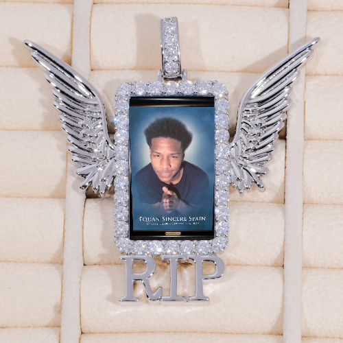 RIP WING 3D CUSTOM PICTURE PENDANT