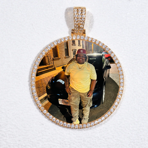 MEDIUM 3D CIRCLE CUSTOM PICTURE PENDANT