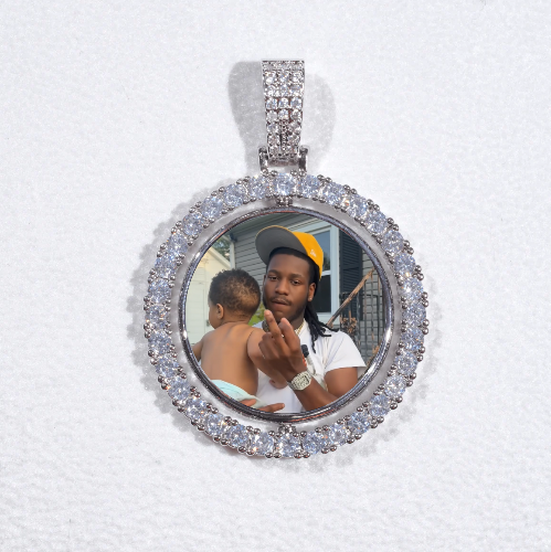 3D Spinning 2-Faced Custom Picture Pendant