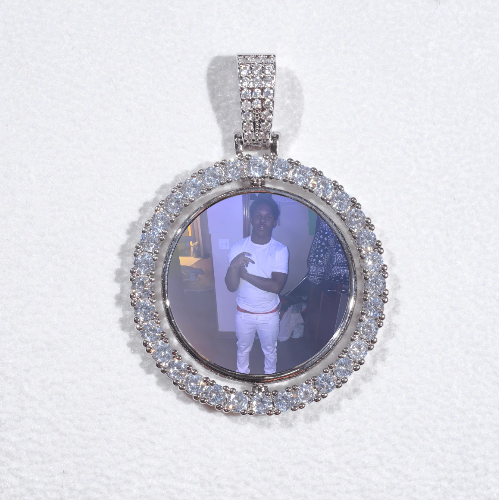 3D Spinning 2-Faced Custom Picture Pendant