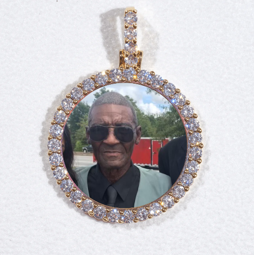 3D CIRCLE CUSTOM PICTURE PENDANT SMALL SIZE