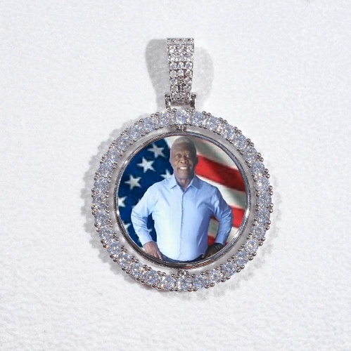 3D Spinning 2-Faced Custom Picture Pendant